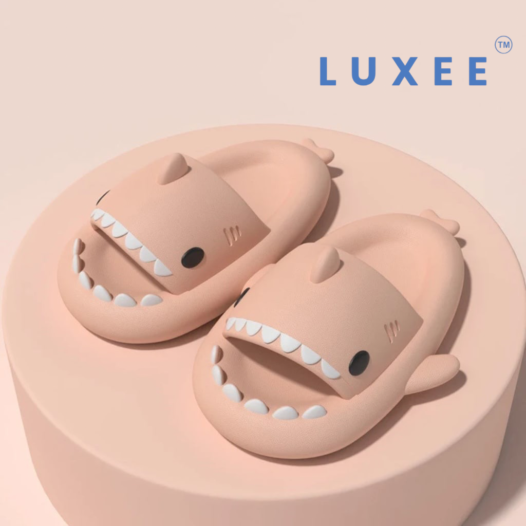 LUXEE™ Shark Slides – Cute & Comfy EVA Slippers for Women, Men & Kids | Non-Slip Indoor/Outdoor Summer Sandals