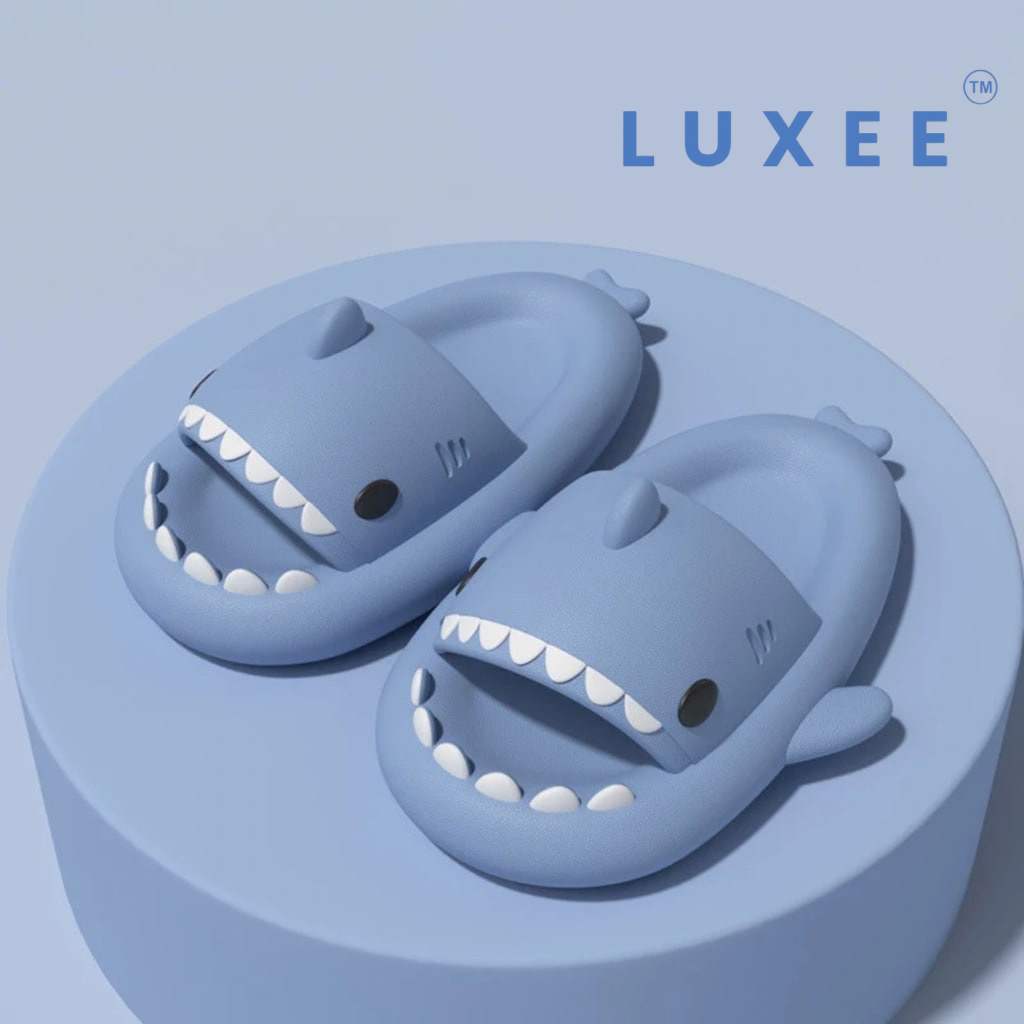 LUXEE™ Shark Slides – Cute & Comfy EVA Slippers for Women, Men & Kids | Non-Slip Indoor/Outdoor Summer Sandals