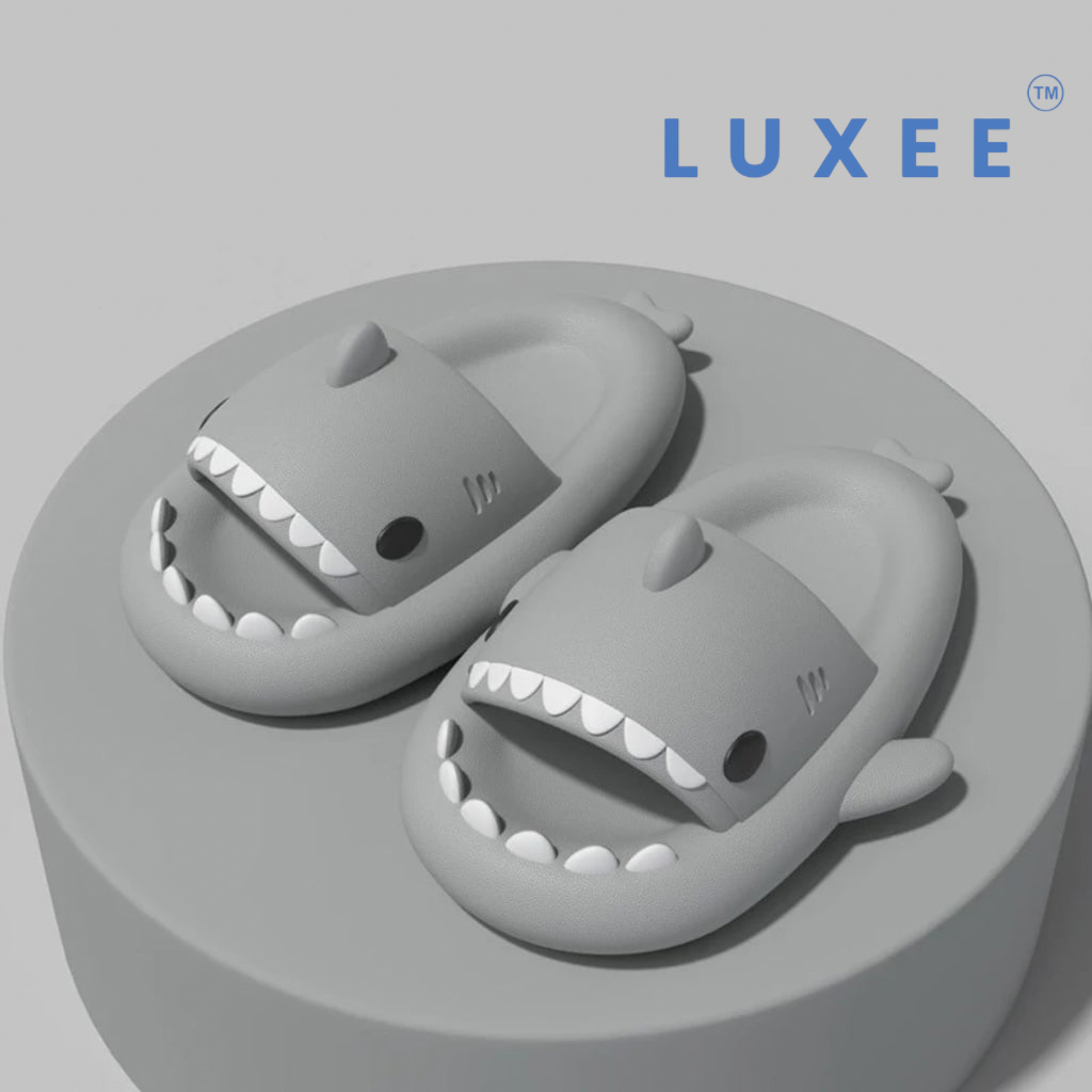 LUXEE™ Shark Slides – Cute & Comfy EVA Slippers for Women, Men & Kids | Non-Slip Indoor/Outdoor Summer Sandals