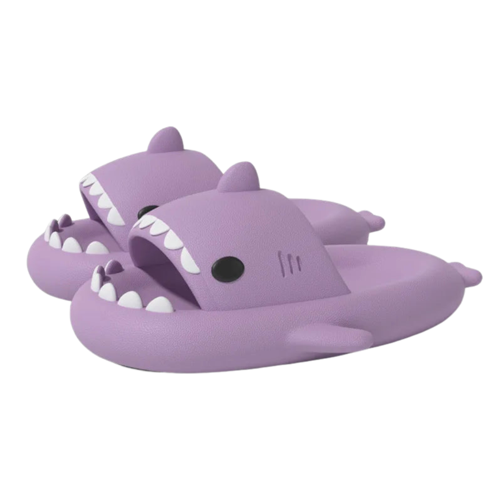 LUXEE™ Shark Slides – Cute & Comfy EVA Slippers for Women, Men & Kids | Non-Slip Indoor/Outdoor Summer Sandals