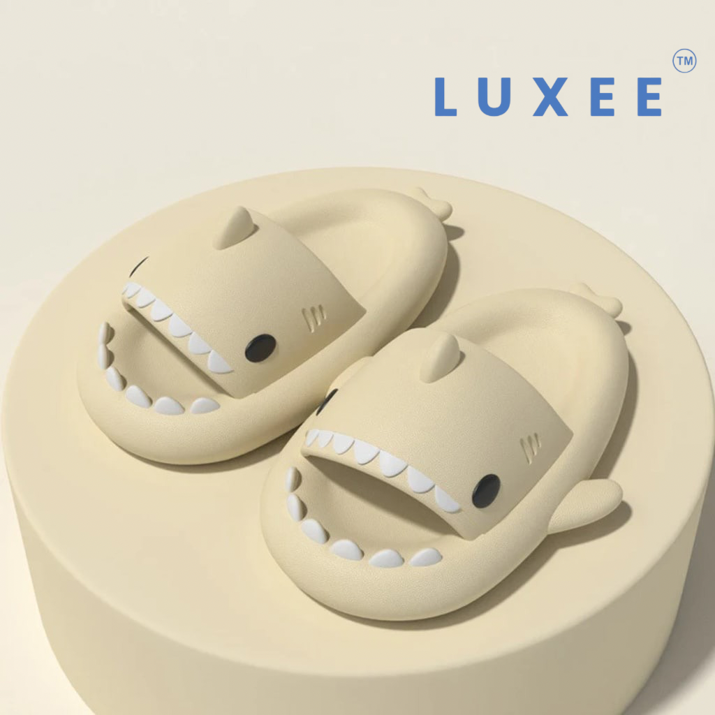 LUXEE™ Shark Slides – Cute & Comfy EVA Slippers for Women, Men & Kids | Non-Slip Indoor/Outdoor Summer Sandals
