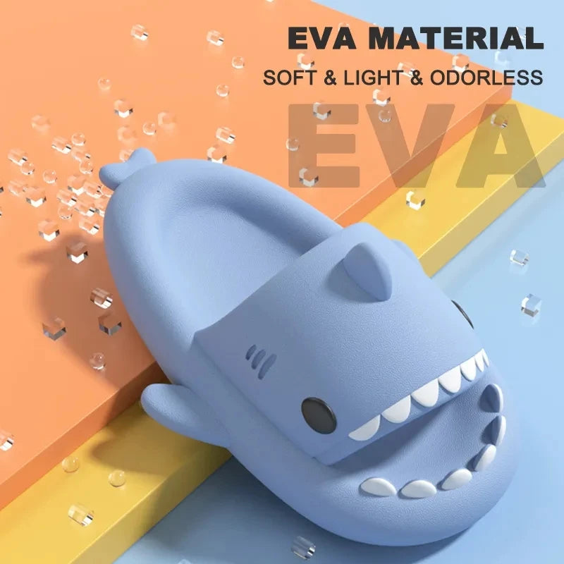 New Style Shark Slippers Women Summer Cute EVA Flip Flops Men Non-Slip Indoor Outdoor Slides Girls Boys Beach Shoes Sandals